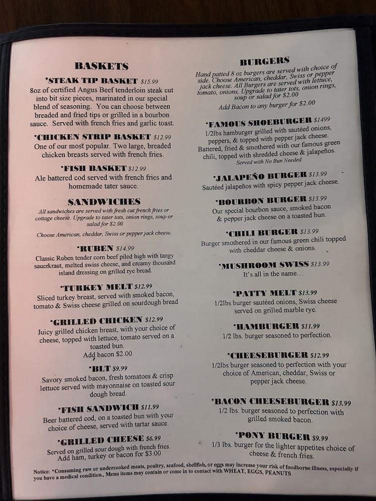Horseshoe Bar & Grill Menu image 4